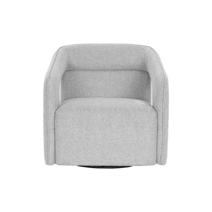 Sunpan Kendrick Upholstered Modern Swivel Lounge Chair