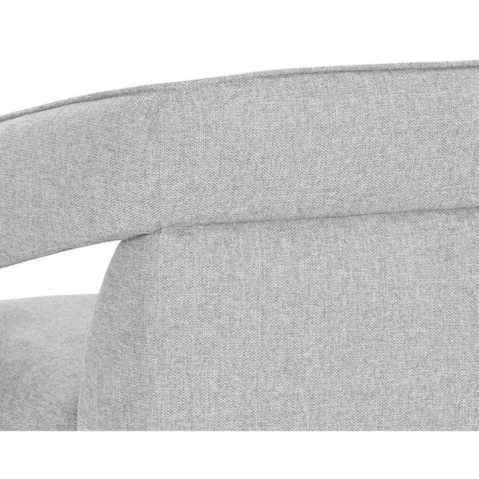 Sunpan Kendrick Upholstered Modern Swivel Lounge Chair