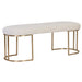 Sunpan Rayla Belfast Oatmeal Polyester Fabric Bench 