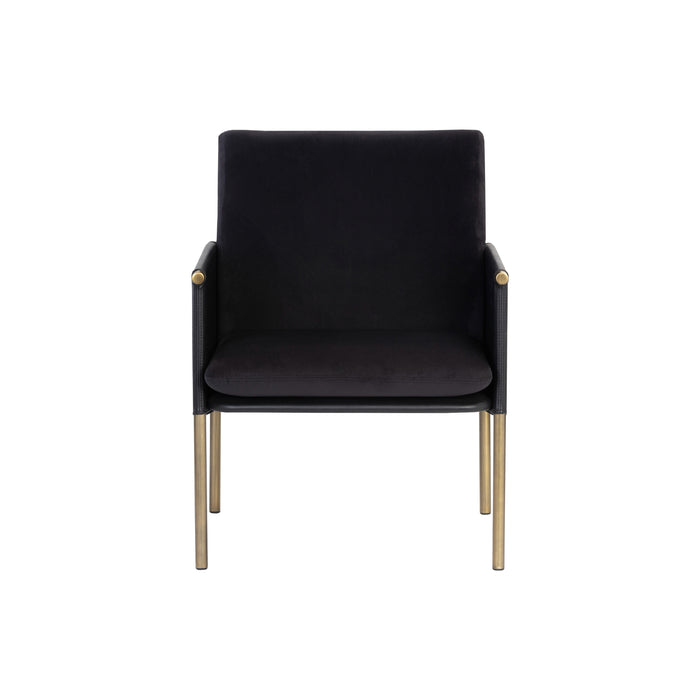Sunpan Bellevue Fabric Mid Century Modern Lounge Chair