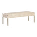 Sunpan Bellevue Antique Brass Gold Steel Base Bench