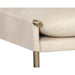 Sunpan Bellevue Antique Brass Gold Steel Base Bench