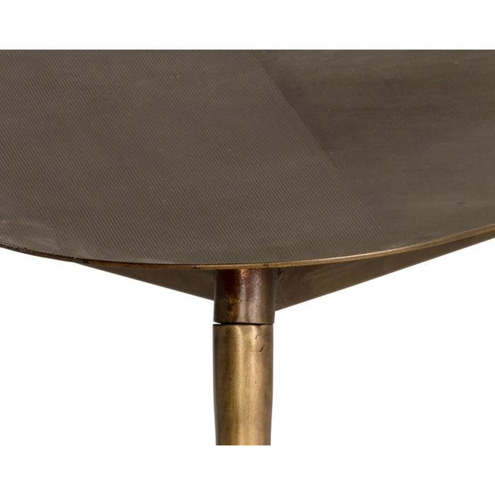 Sunpan Tuner Antique Brass Modern Coffee Table