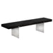 Sunpan Atticus Wood Top Stainless Steel Base Bench 