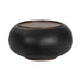 Sunpan Zenzi Round Black Faux Leather Storage Coffee Table