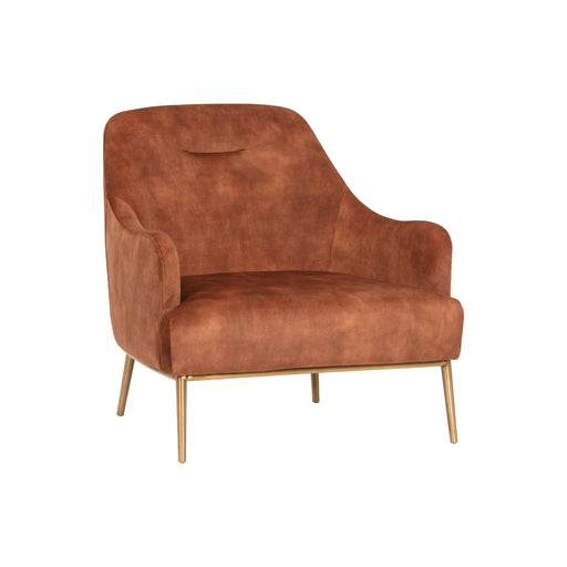 Sunpan Cameron Fabric Mid Century Modern Lounge Chair
