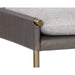 Sunpan Bellevue Antique Brass Gold Steel Base Bench