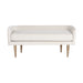 Sunpan Sammy Polyester Fabric Seat Stainless Steel Base Bench