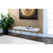 Sunpan Maverick Eclipse White Fabric Bench