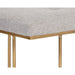 Sunpan Maverick Eclipse White Fabric Bench