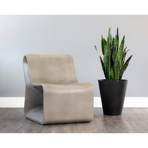 Sunpan Odyssey Concrete Modern Lounge Chair
