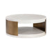 Sunpan Cavette Indoor and Outdoor Round Concrete Coffee Table 