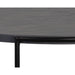 Sunpan Zuma Black Round Concrete Coffee Table