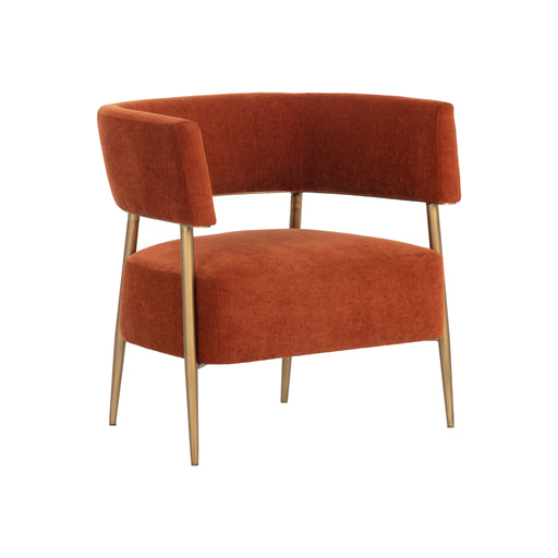 Sunpan Maestro Fabric Mid Century Modern Lounge Chair