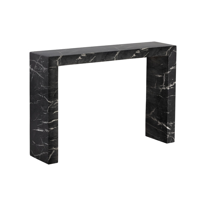 Sunpan Axle Indoor and Outdoor Marble Console Table