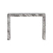 Sunpan Axle Grey Faux Marble Concrete Console Table 