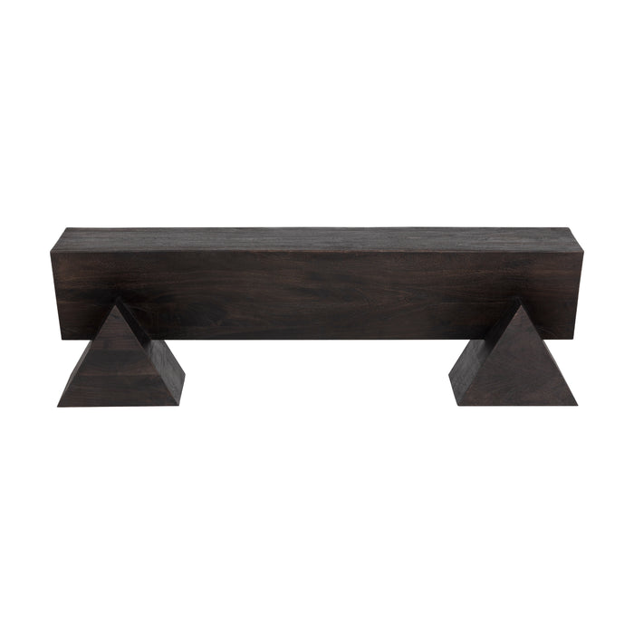 Sunpan Gregor Hancrafted Solid Acacia Wood Bench