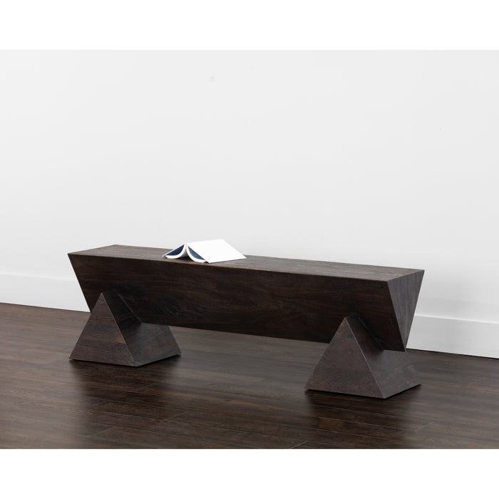 Sunpan Gregor Hancrafted Solid Acacia Wood Bench