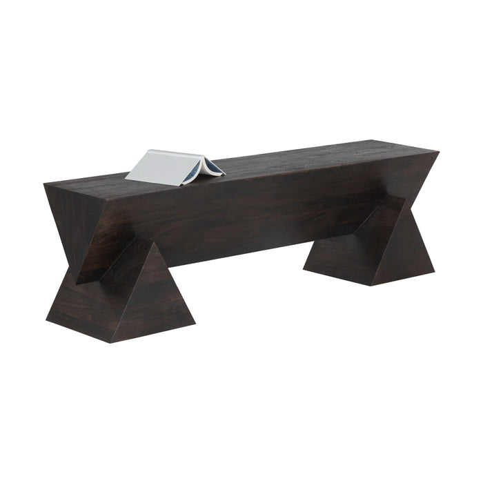 Sunpan Gregor Hancrafted Solid Acacia Wood Bench