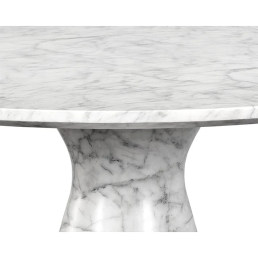 Sunpan Shelburne White Round Dining Table