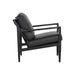 Sunpan Gilmore Black Leather Modern Lounge Chair