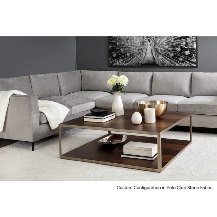 Sunpan Byward Brown Sofa