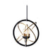 Sunpan Ikon 23" 3-Light Black Brass Pendant