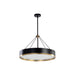 Sunpan Modern Ikon 23" Wide Black Dudley Chandelier