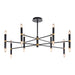 Sunpan Ikon 50" Wide 16-Light6-Light Black Brass Candelabra Chandelier