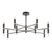 Sunpan Ikon 50" Wide 16-Light6-Light Black Brass Candelabra Chandelier