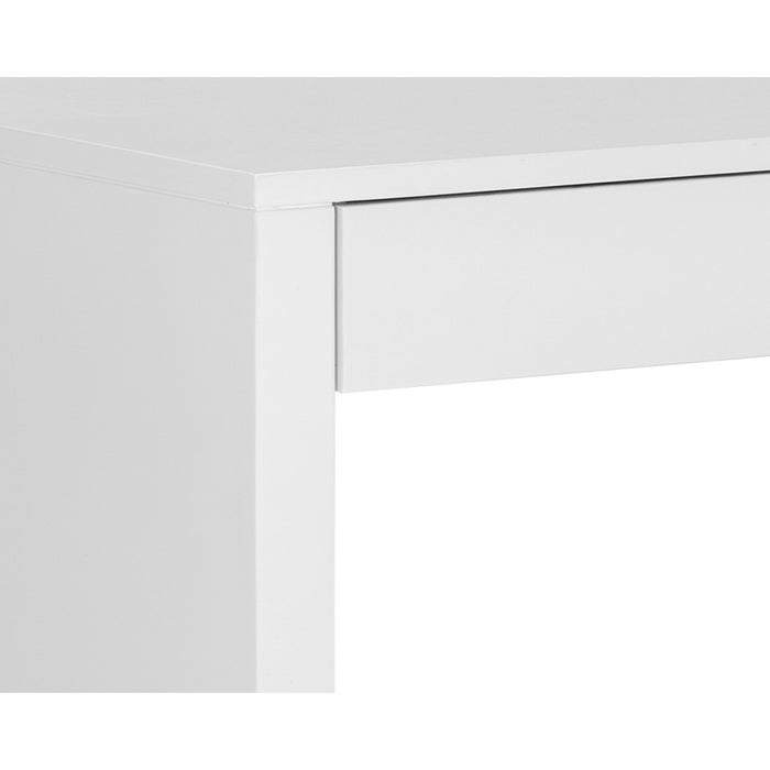 Sunpan Dutad High Gloss White Wood Desk 