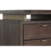 Sunpan Lewis Dark Brown Solid Acacia Wood Desk