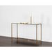 Sunpan Concord Handcrafted Clear Tempered Glass Top Console Table