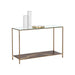 Sunpan Concord Handcrafted Clear Tempered Glass Top Console Table