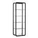 Sunpan Ambretta  Smoked Tempered Glass Shelves Bookcase