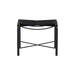 Sunpan Riz Handcrafted Leather Cord Seat Stool