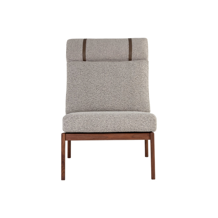 Sunpan Elanor Grey Fabric Modern Lounge Chair 