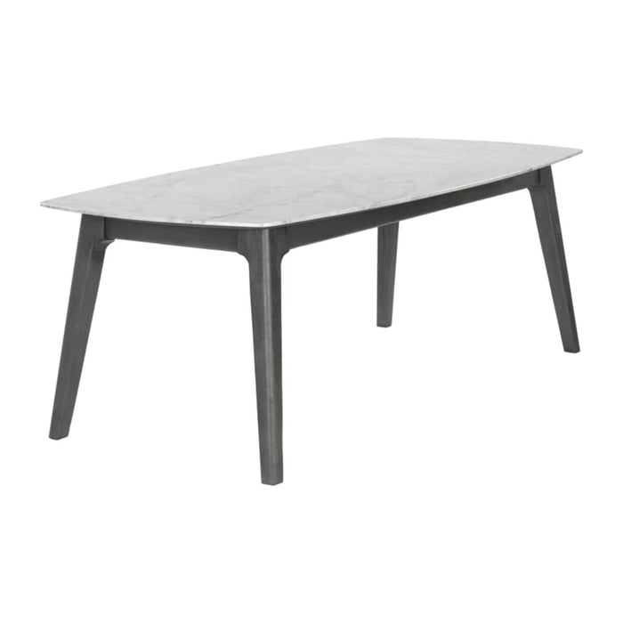 Sunpan Keldon White Marble Dining Table