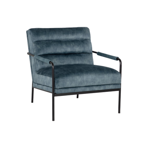 Sunpan Tristen Velvet Fabric Lounge Chair