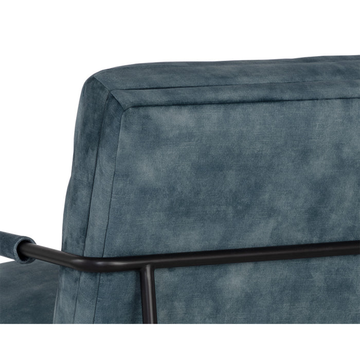 Sunpan Tristen Velvet Fabric Lounge Chair