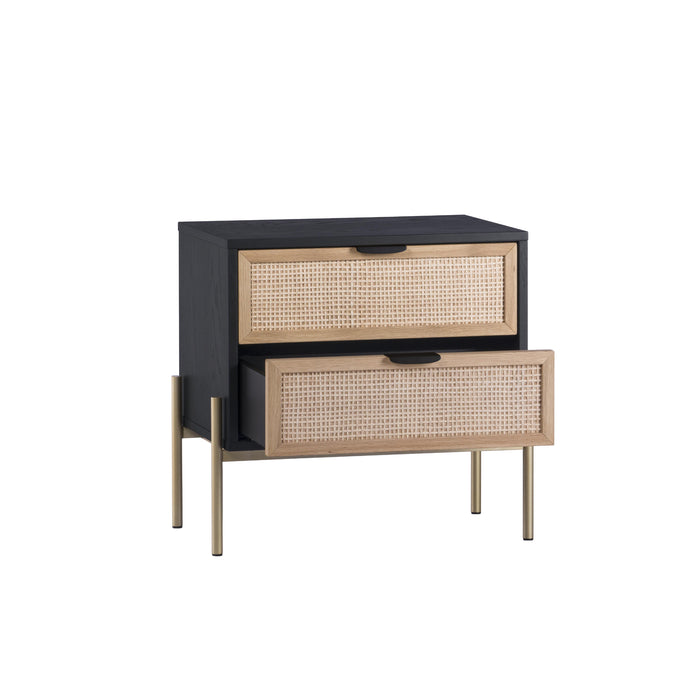 Sunpan Avida Sustainable Rectangular Oak Wood Nightstand