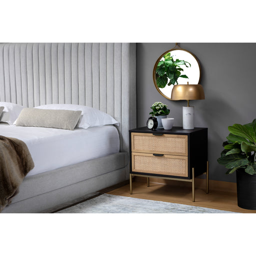 Sunpan Avida Sustainable Rectangular Oak Wood Nightstand