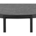 Sunpan Zuma Round Black Concrete Top Side Table 