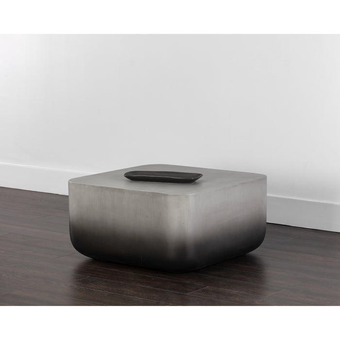 Sunpan Strut Indoor and Outdoor Square Concrete Coffee Table