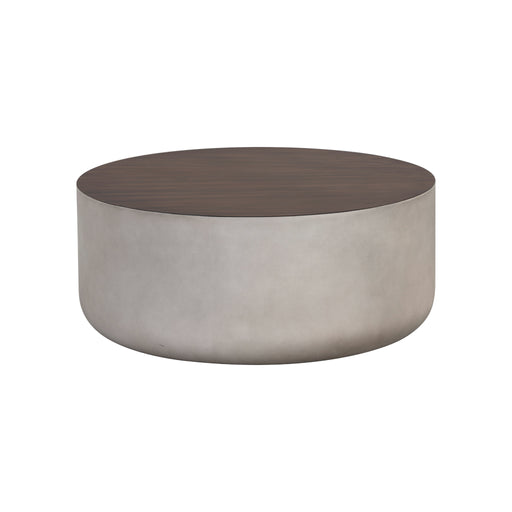 Sunpan Diaz Indoor and Outdoor Round Concrete Coffee Table