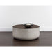 Sunpan Diaz Indoor and Outdoor Round Concrete Coffee Table