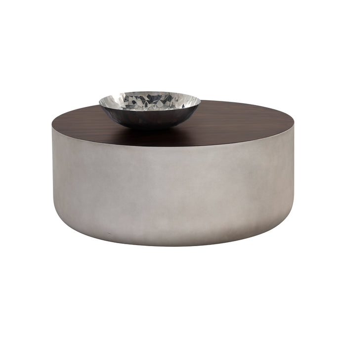 Sunpan Diaz Indoor and Outdoor Round Concrete Coffee Table