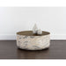 Sunpan Diaz Indoor and Outdoor Round Concrete Coffee Table