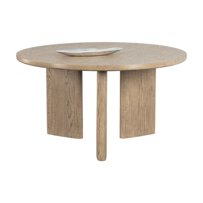 Sunpan Giulietta Round Light Wood Dining Table