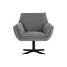 Sunpan Florelle Grey Fabric Modern Swivel Lounge Chair